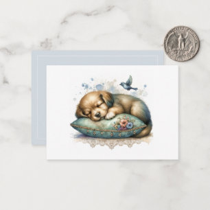 Cartão De Notas Puppy Bonito Restrito