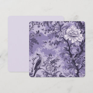 Cartão De Notas Púrpura Toile de Fleur