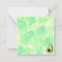 Quadro de desenho animado Avocado Aquarela