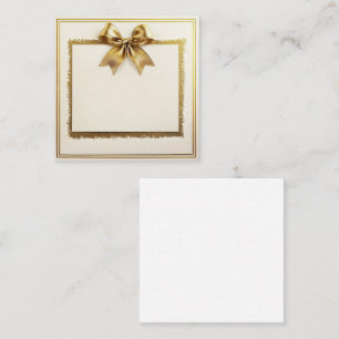 Cartão De Notas Quadro de Elegância do ouro