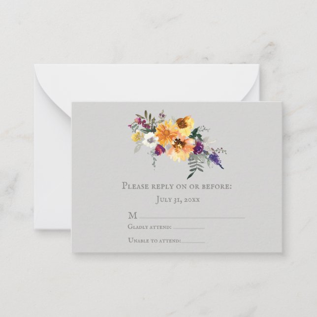 Cartão De Notas Queda Girassóis (Frente)