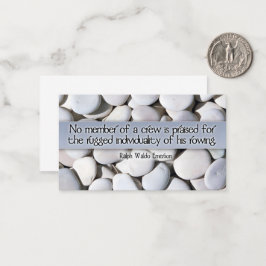 Cartão De Notas Ralph Waldo Emerson Citação Inspiracional "Tripula