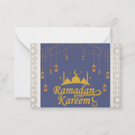 Cartão De Notas Ramadan Kareem