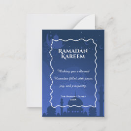 Cartão De Notas Ramadan Kareem Personalized Greeting Card | Elegan