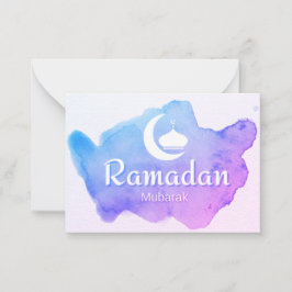 Cartão De Notas Ramadan Mubarak