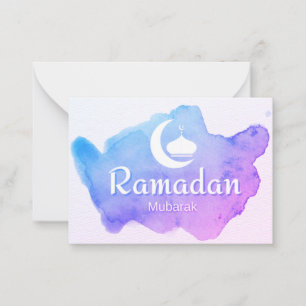 Cartão De Notas Ramadan Mubarak