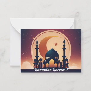 Cartão De Notas Ramadão Kareem !