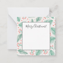 Ramos de pinheiro de Natal desenhados à mão Verde 