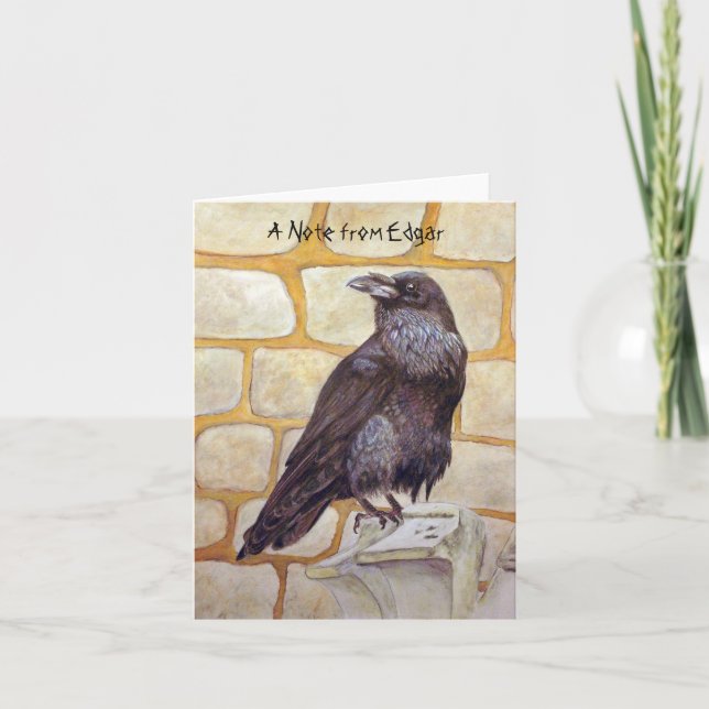 Cartão De Notas Raven (Frente)