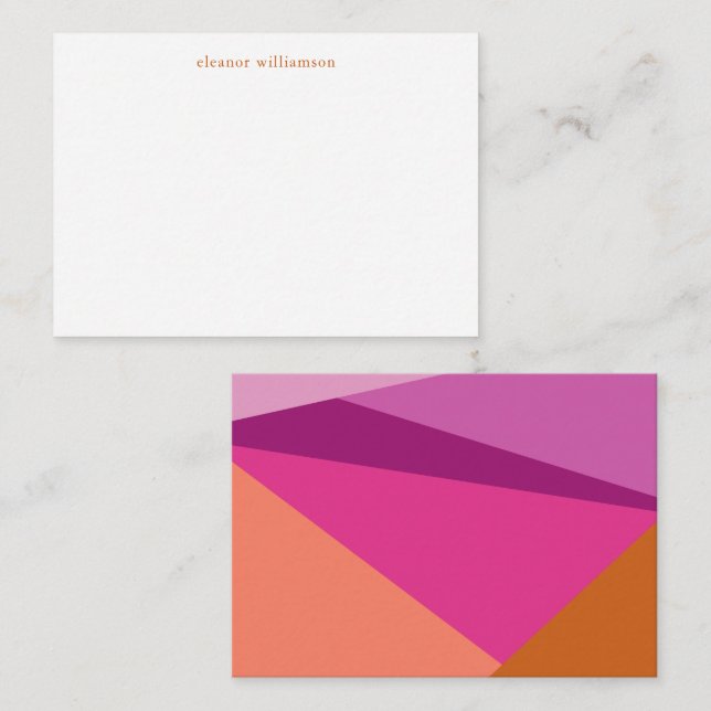 Cartão De Notas Receptáculo de presentes personalizados de Terraco (Frente/Verso)