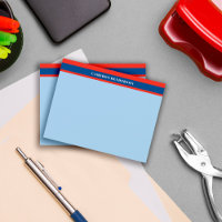 Red Marinho Light Blue Stripes Adicionam Seu Nome