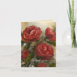 Cartão De Notas Red Roses