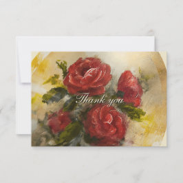 Cartão De Notas Red Roses