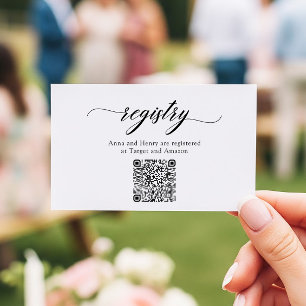Cartão De Notas Registro de Chuveiro Código QR de Letra Elegante C