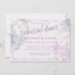 Cartão De Notas Rehearsal Dinner | BOHO Lilac Ombré Ruffles
