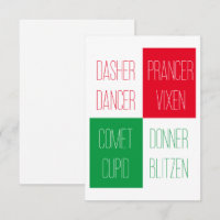 REINDEER NOMES 3.5x5 Placa plana