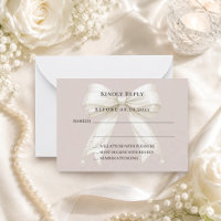 Resposta de arco de marfim Taupe RSVP