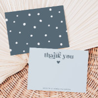 Retro Suave Obrigado Heart Steel Blue