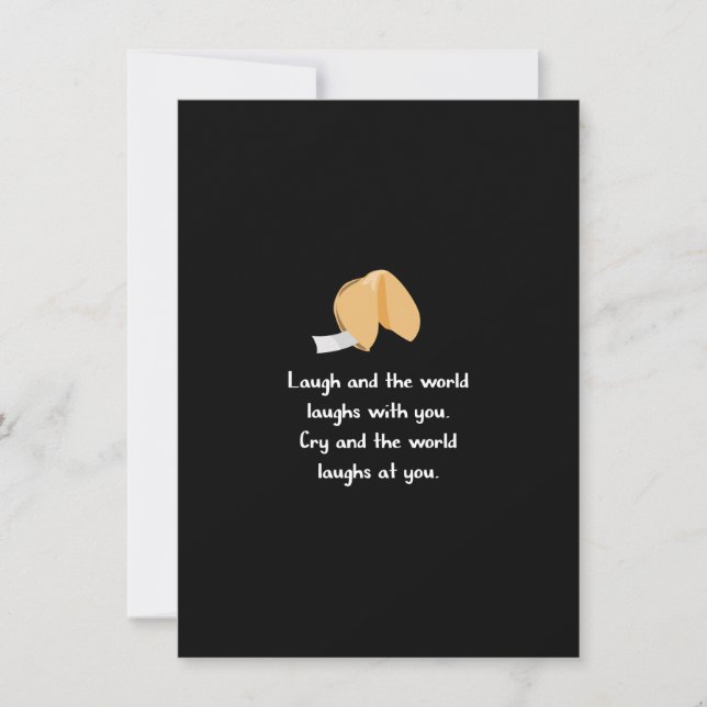 Cartão De Notas Ria e Chore (Frente)