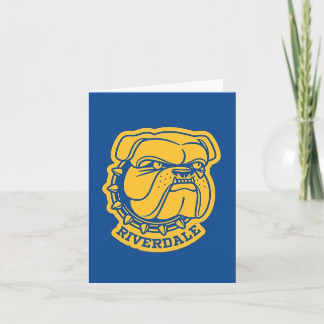 Cartão De Notas Riverdale Bulldog Head (Frente)