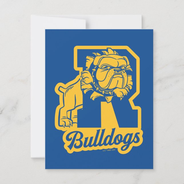 Cartão De Notas Riverdale Bulldog Letterman (Frente)