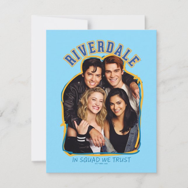 Cartão De Notas Riverdale - No Esquadrão Confiamos (Frente)