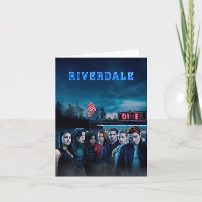 Cartão De Notas Riverdale Outside Pop Diner Poster (Frente)