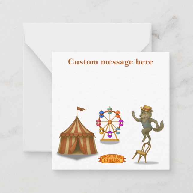 Cartão De Notas Rolf wolf balancing act (Frente)