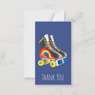 Cartão De Notas Rollerskates retro 80