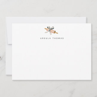 Cartão De Notas Rolo de Massa Personalizado da Padeira & Laço