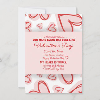 Cartão De Notas Romantic Personalized Valentine's Day Card