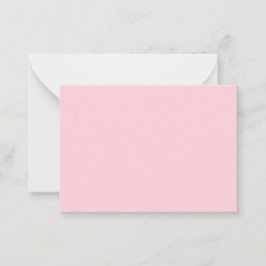 Cartão De Notas Rosa Chiclete Bonito E Delicioso Cor Sólida