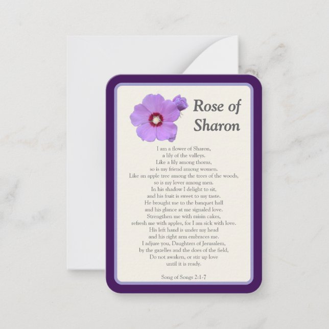 Cartão De Notas rosa da Sharon Notecard "I Prayed for You Today" (Frente)