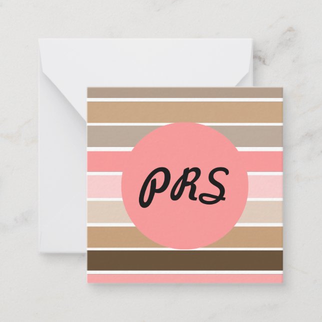 Cartão De Notas Rosa de Conch Seashell (Frente)