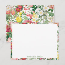 Rosa Floral Vintage Primavera Garden