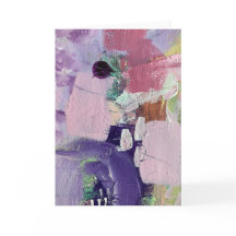 Rosa Ousado e Abstrato Modernista Roxo