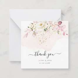 Cartão De Notas Rosas de Creme do Hyde Blush de Gelo H2 Elegante P