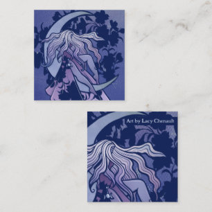Cartão De Notas Roxo Deusa da Lua Wiccan Triple Moon - Símbolo de 