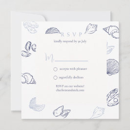 Cartão De Notas RSVP Náutico