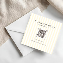 RSVP Online de Casamento com Código QR em Marfim M