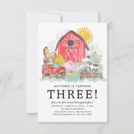 Cartão De Notas Rua do Orçamento Animais do Barnyard Crianças Faze