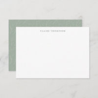 Rustic Sage Green Botanical Personalised Name