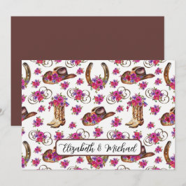 Cartão De Notas Rustic Wedding Note Card