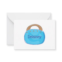 Saco Azul Personalizado da Bermuda / Papelaria Pré