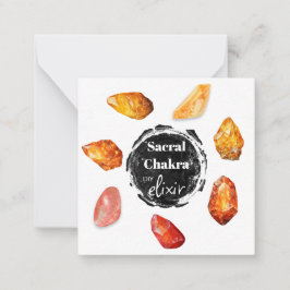 Cartão De Notas *~* Sacral Chakra Elixir AP64 Pedras Emoto