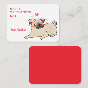 Cartão De Notas Sala de Aula Personalizada Cachorro Fofo Feliz Dia
