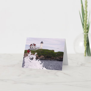 Cartão De Notas Salto cardíaco em Nubble Light no Cabo Neddic