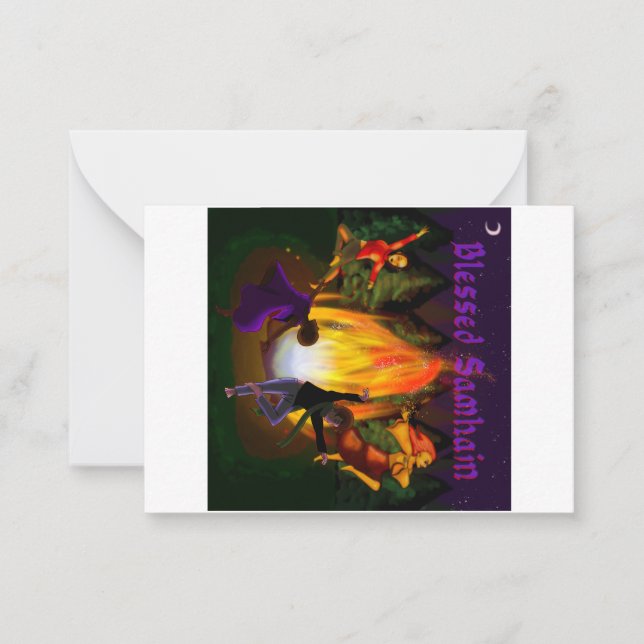 Cartão De Notas Samhain (Frente)