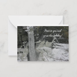 Cartão De Notas Saudação de Feriado - Taughannock Falls