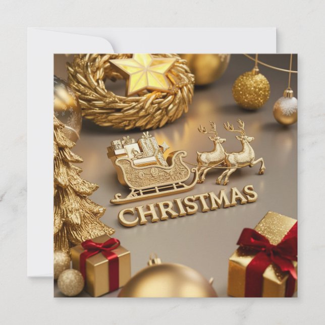 CARTÃO DE NOTAS SAUDAÇÕES DE NATAL (Frente)